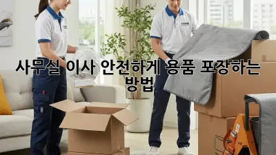 사무실 이사, 안전하게 용품 포장하는 방법